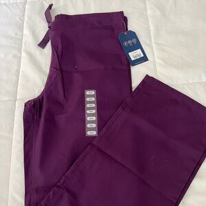 Cherokee Eggplant Scrubs Unisex New